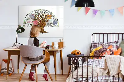 Magnetická kreslící tabule ve tvaru kořene stromu