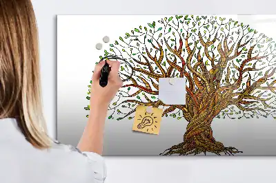 Magnetická kreslící tabule ve tvaru kořene stromu