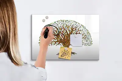 Magnetická kreslící tabule ve tvaru kořene stromu