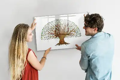 Magnetická kreslící tabule ve tvaru kořene stromu
