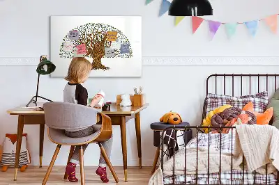 Magnetická kreslící tabule ve tvaru kořene stromu