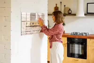 Magnetická kreslící tabule nápis Rodina