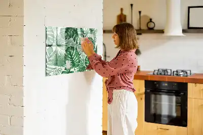 Magnetická popisovatelná tabule s motivem listů monstery