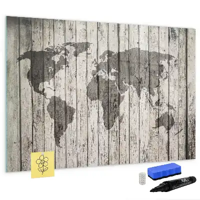 Magnetická kreslící tabule motiv mapa světa