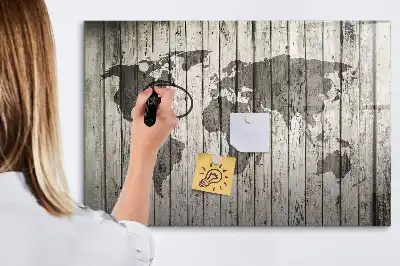 Magnetická kreslící tabule motiv mapa světa