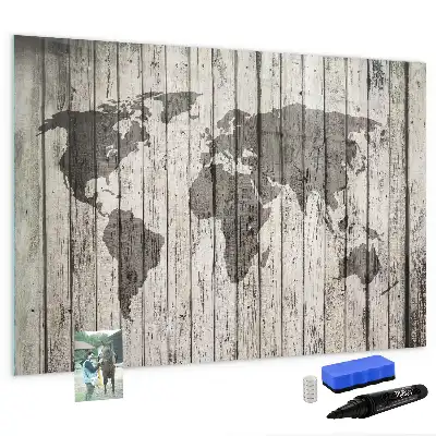 Magnetická kreslící tabule motiv mapa světa
