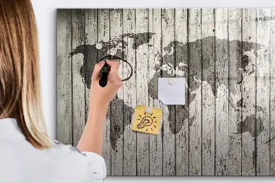 Magnetická kreslící tabule motiv mapa světa