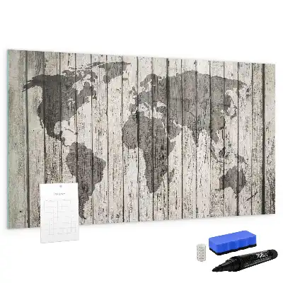 Magnetická kreslící tabule motiv mapa světa