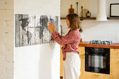 Magnetická kreslící tabule motiv mapa světa