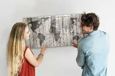 Magnetická kreslící tabule motiv mapa světa