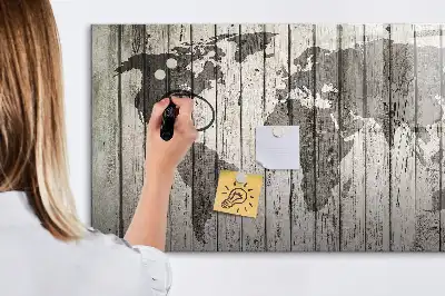 Magnetická kreslící tabule motiv mapa světa