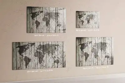 Magnetická kreslící tabule motiv mapa světa