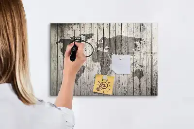 Magnetická kreslící tabule motiv mapa světa