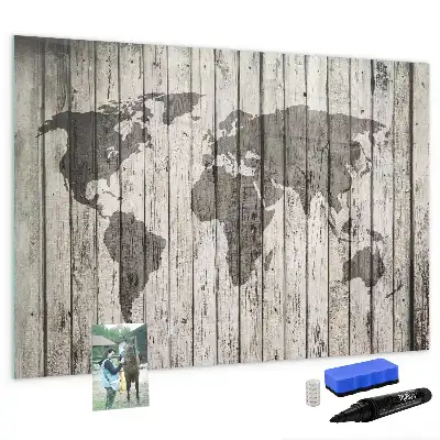 Magnetická kreslící tabule motiv mapa světa