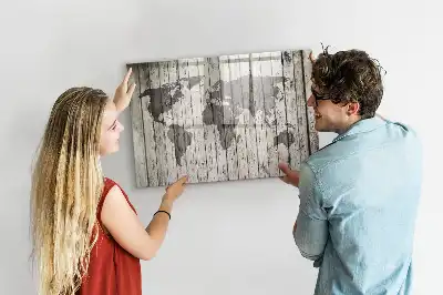 Magnetická kreslící tabule motiv mapa světa