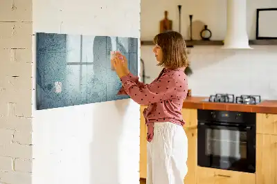 Magnetická kreslící tabule v designu vintage mapy