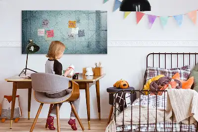 Magnetická kreslící tabule v designu vintage mapy