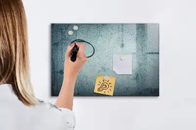 Magnetická kreslící tabule v designu vintage mapy