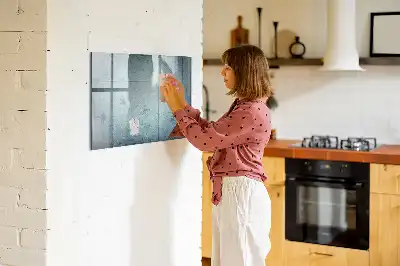 Magnetická kreslící tabule v designu vintage mapy