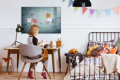 Magnetická kreslící tabule v designu vintage mapy