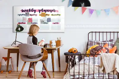Magnetická popisovatelná tabule ručně psaný plánovač