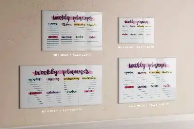 Magnetická popisovatelná tabule ručně psaný plánovač