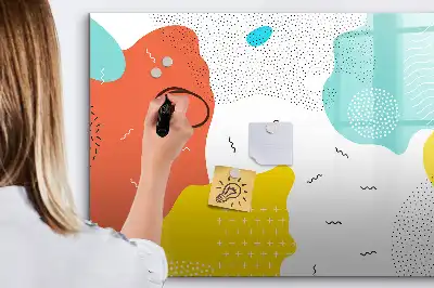 Popisovatelná magnetická tabule s motivem POP abstrakce
