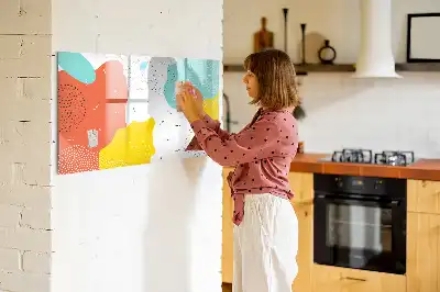 Popisovatelná magnetická tabule s motivem POP abstrakce