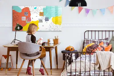 Popisovatelná magnetická tabule s motivem POP abstrakce