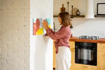 Popisovatelná magnetická tabule s motivem POP abstrakce