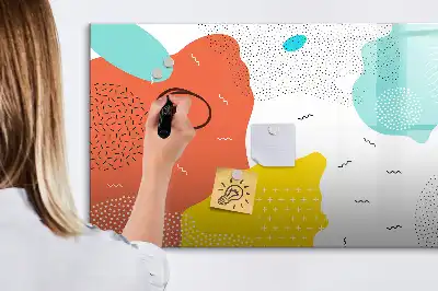 Popisovatelná magnetická tabule s motivem POP abstrakce