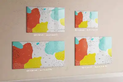 Popisovatelná magnetická tabule s motivem POP abstrakce