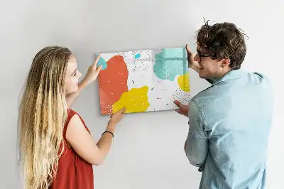 Popisovatelná magnetická tabule s motivem POP abstrakce