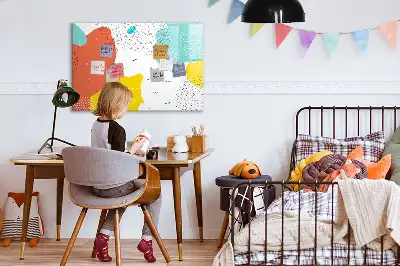 Popisovatelná magnetická tabule s motivem POP abstrakce