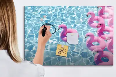 Magnetická kreslící tabule nafukovací plameňáci