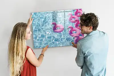 Magnetická kreslící tabule nafukovací plameňáci
