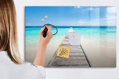 Popisovatelná magnetická tabule tropický ostrov