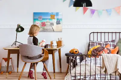 Popisovatelná magnetická tabule tropický ostrov