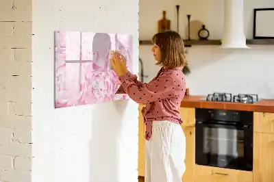 Magnetická kreslící tabule s motivem kvetoucích květin