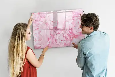 Magnetická kreslící tabule s motivem kvetoucích květin