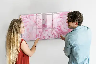 Magnetická kreslící tabule s motivem kvetoucích květin