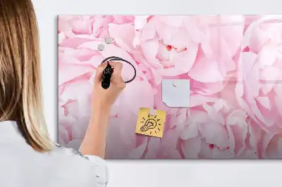 Magnetická kreslící tabule s motivem kvetoucích květin