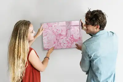 Magnetická kreslící tabule s motivem kvetoucích květin