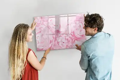 Magnetická kreslící tabule s motivem kvetoucích květin