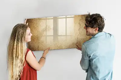 Magnetická popisovatelná tabule se starou mapou světa