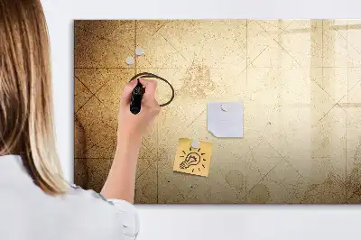 Magnetická popisovatelná tabule se starou mapou světa