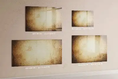 Magnetická popisovatelná tabule se starou mapou světa