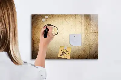 Magnetická popisovatelná tabule se starou mapou světa
