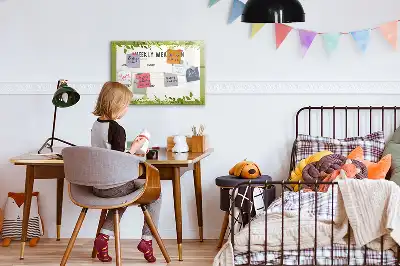 Magnetická kreslící tabule týdenní plánovač