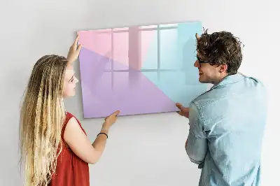 Popisovatelná magnetická tabule s pastelovým vzorem